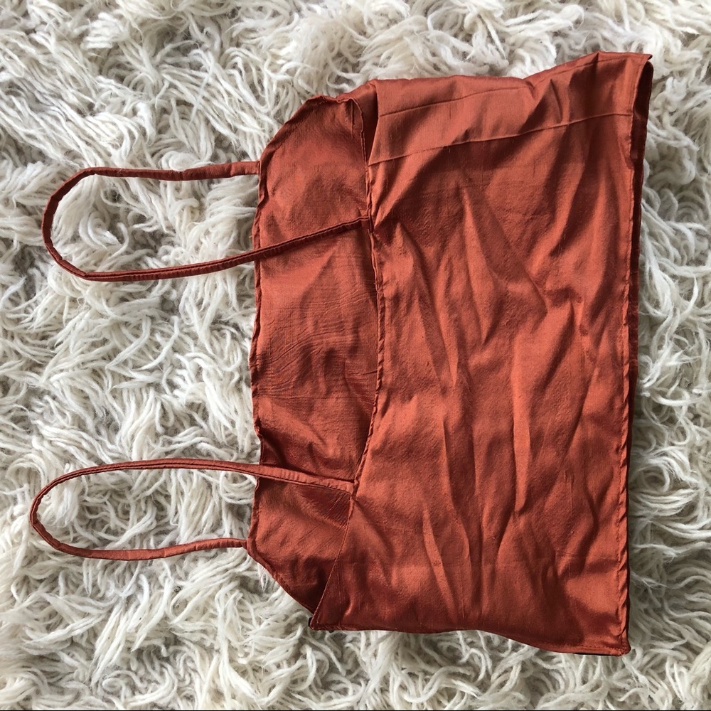 HANDMADE Raw Silk Crop Top, XS - Picture 3 of 12